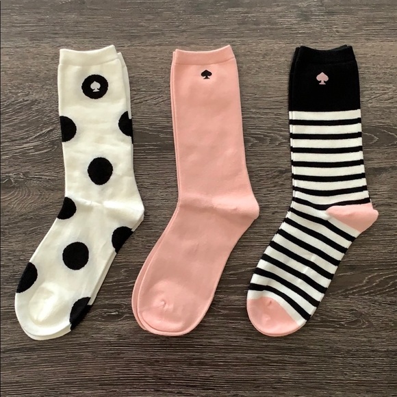 Kate Spade 3 Pairs Crew Cut Socks - Picture 5 of 7